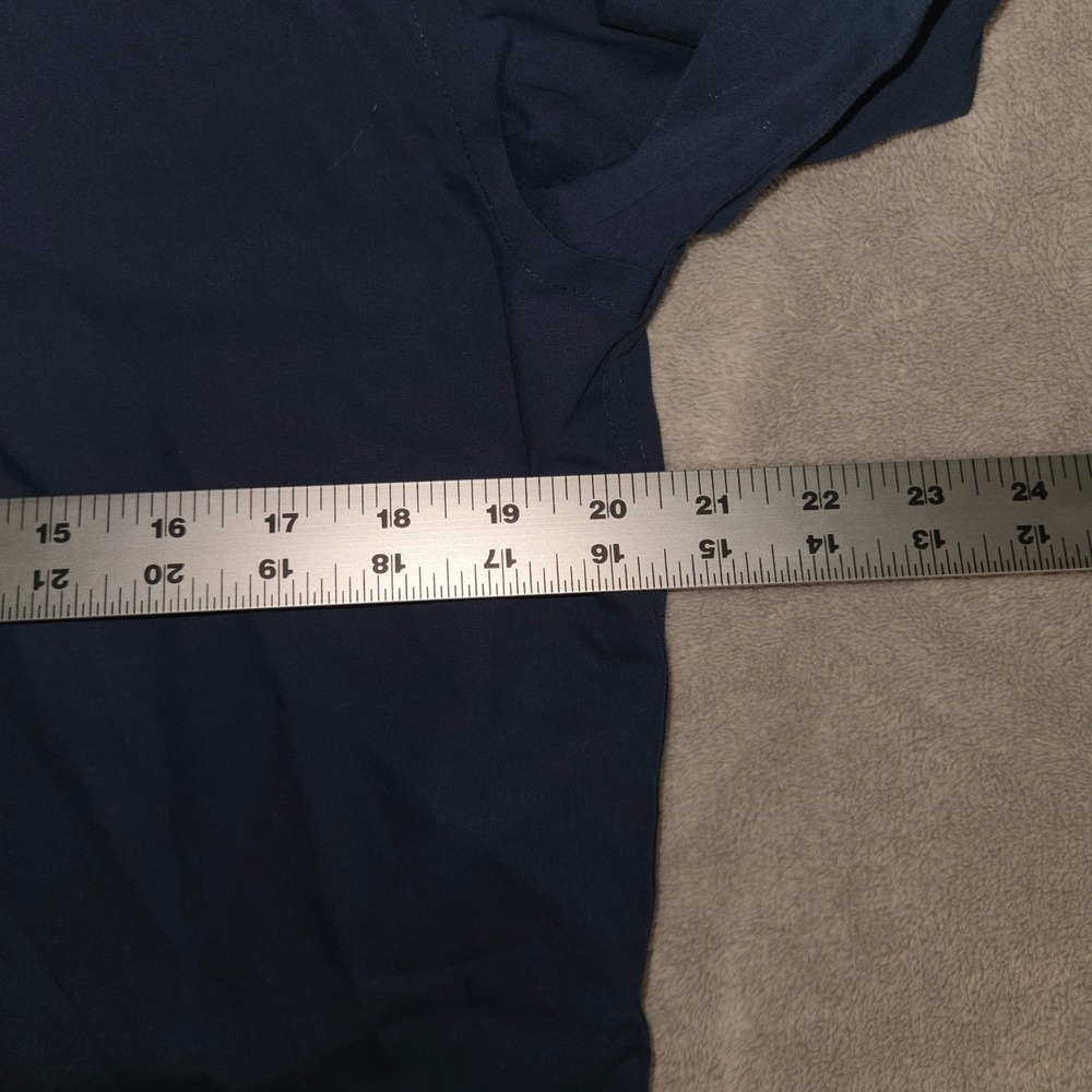 UNTUCKit Castello-WF Slim Fit Wrinkle Free Navy Blue Button Down Shirt Mens M - Picture 5 of 8